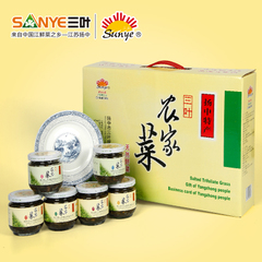 鎮(zhèn)江揚(yáng)中特產(chǎn)三葉咸秧草 腌制下飯菜開(kāi)胃農(nóng)家菜禮盒馬蘭組合